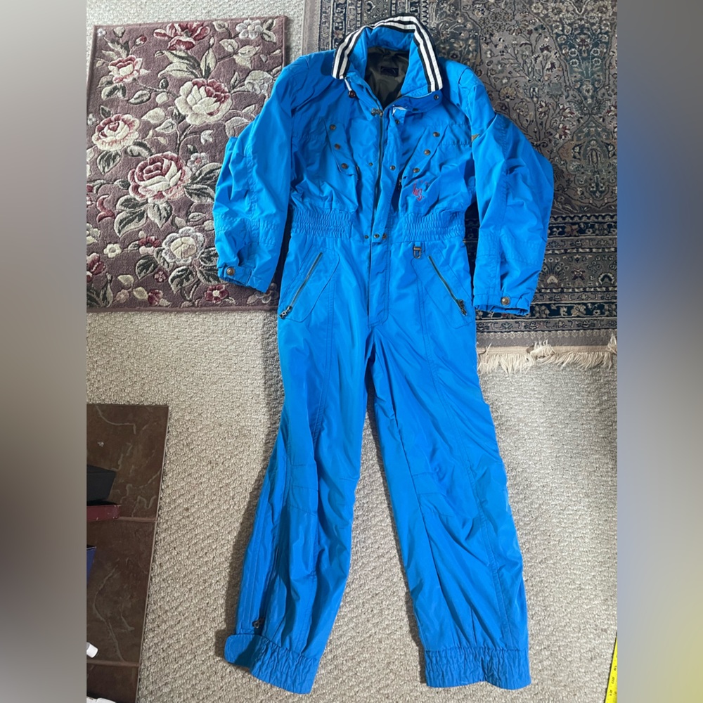 Vintage 80s/90s blue one-piece ski snowboarding 🏂 suit ❄️⛷️Bogner Mens 38 - Picture 3 of 17